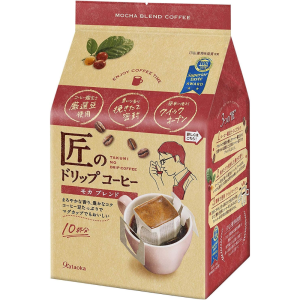 Takumi Drip Kaffee Mocha Blend 10 Portionen – Japanischer Single Serve mittel Roast – Hergestellt in Japan – Tokyo Sakura Mall