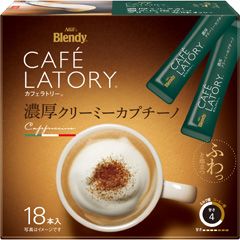 Ajinomoto, Cafe Latory, Cappuccino, 18 Stäbchen in 1 Box