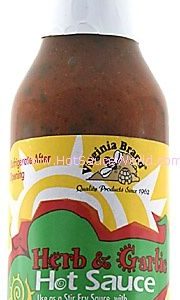 Virginia Brand Herb & Knoblauch scharfe Sauce. – 5oz