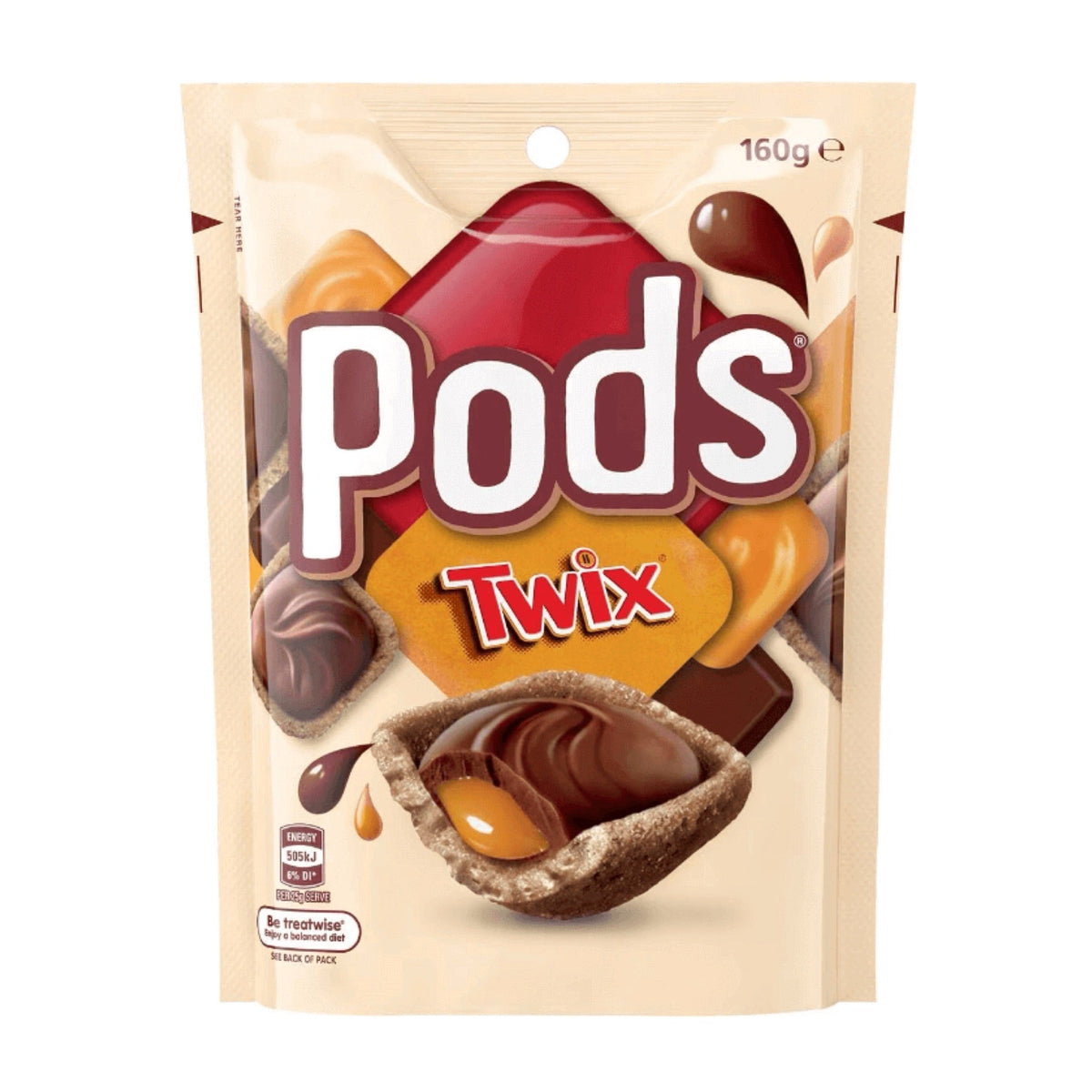 Twix Pods 160g AUSTRALIEN (Fall von 12)