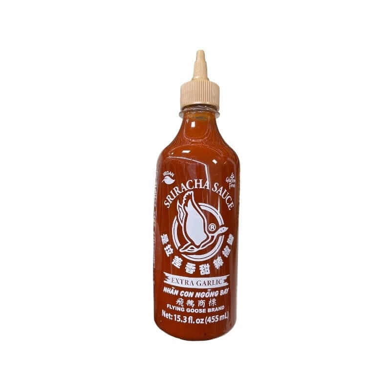 Flying Goose Brand Sriracha Sauce Extra Knoblauch