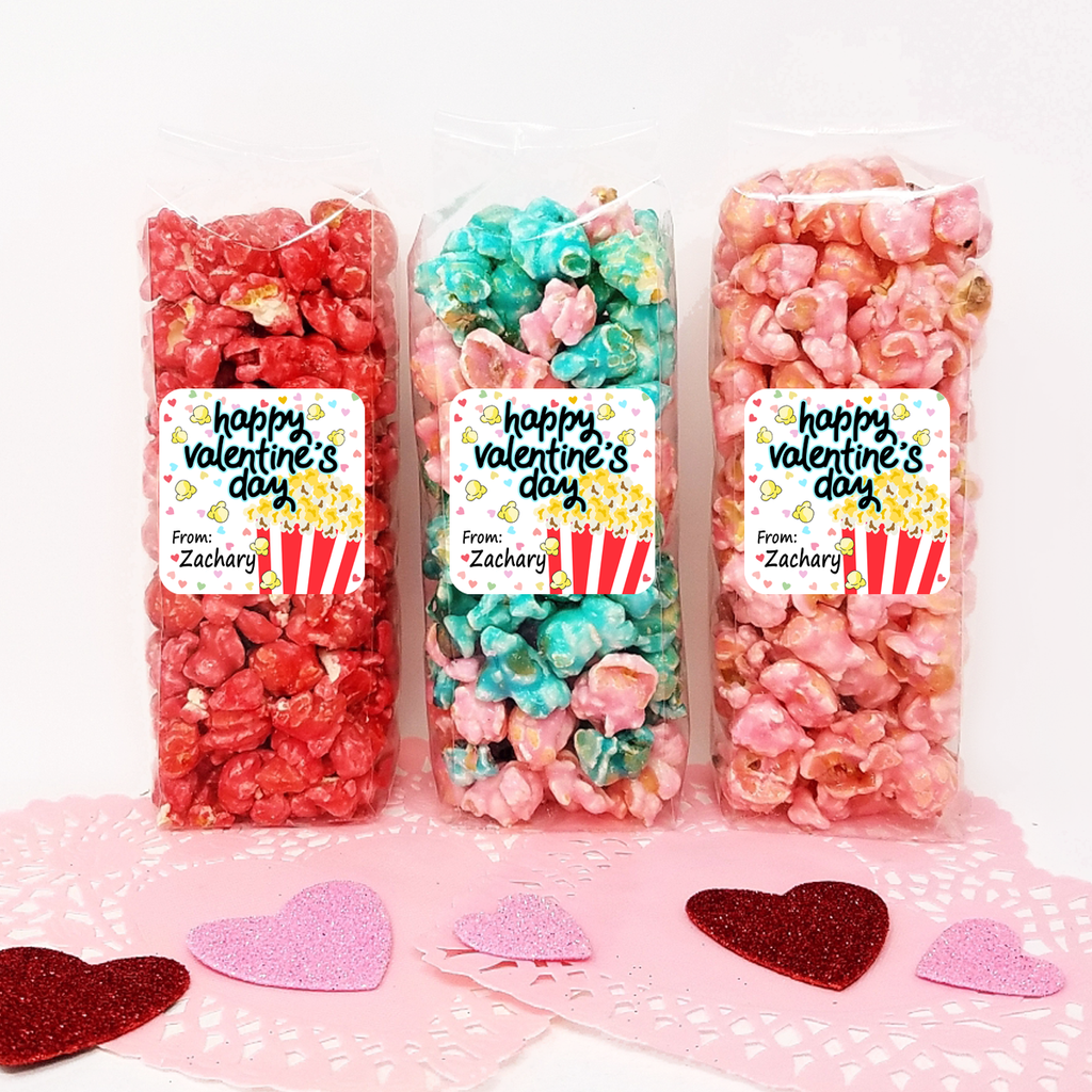 Popcorn Stücke – Valentine Popcorn Party Gefälligkeiten