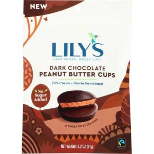 Lily’s dunkle Schokolade Erdnussbutterbecher, 3.2oz