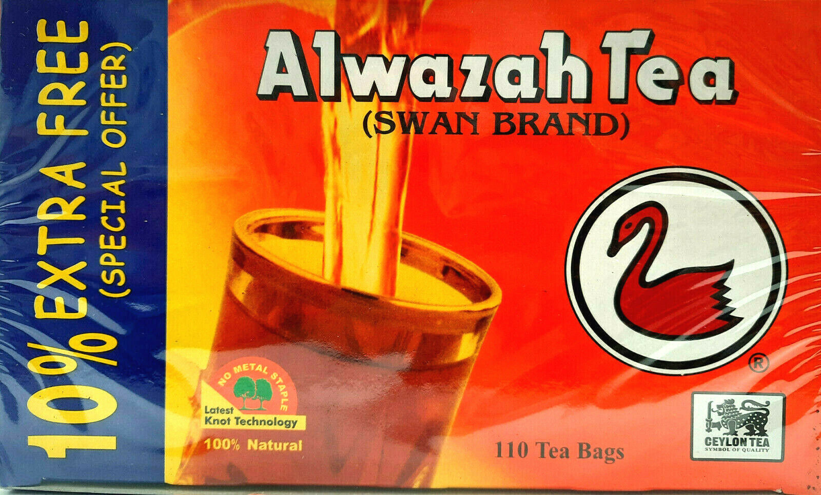 Alwazah Tee, 100% reines Ceylon, 110-Beutel von Alwazah