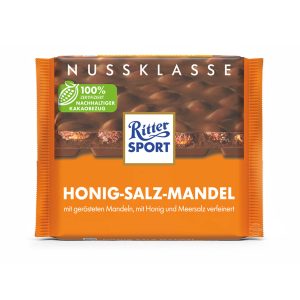 Ritter Sport Honig-Seesalz Mandeln – – 100g