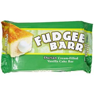 Rebisco – Fudgee Barr Durian creme gefüllte Vanillekuchen-Bar – 10 Packungen – – 42g