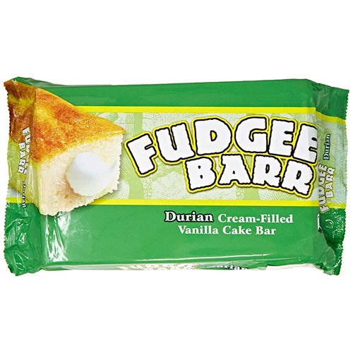 Rebisco – Fudgee Barr Durian Creme gefüllte Vanille-Kuchen-Bar – 10 Packung – 42g
