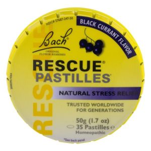 Nelson Bach Rescue Pastille schwarze Johannisbeere 50 gm – Packung mit 12 Stück