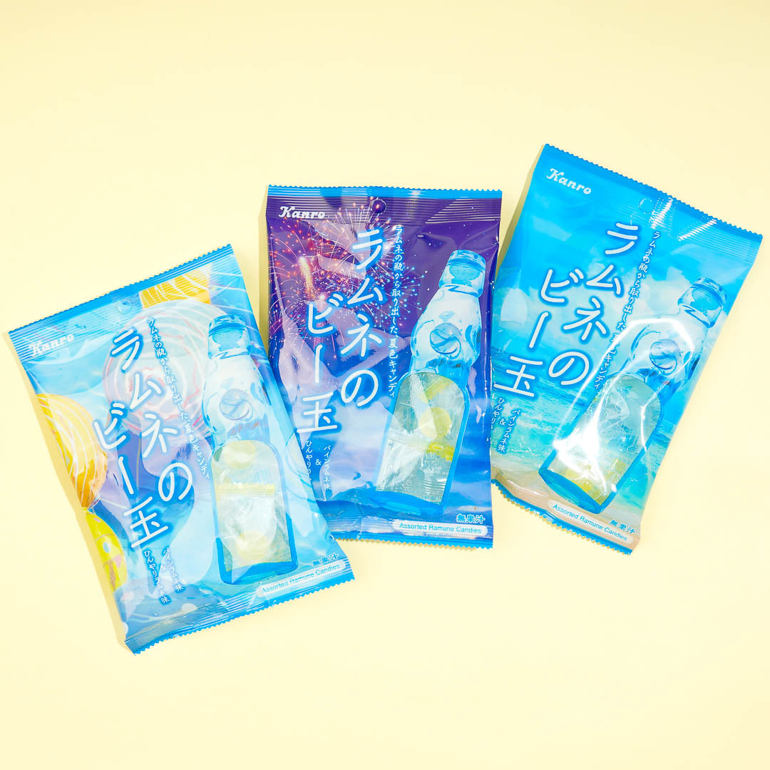 Kanro Ramune Marble Süßigkeiten – Ananas & Cool Ramune