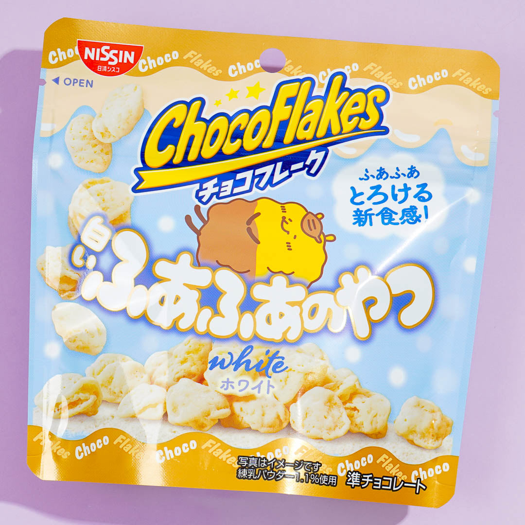Nissin Choco Flocken – Weiß auf Weiß
