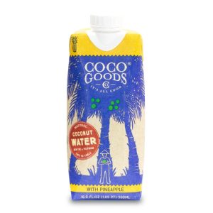 Cocogoods Co Kokosnusswasser Ananas, 16,9 Floz (Packung mit 12 Stück)