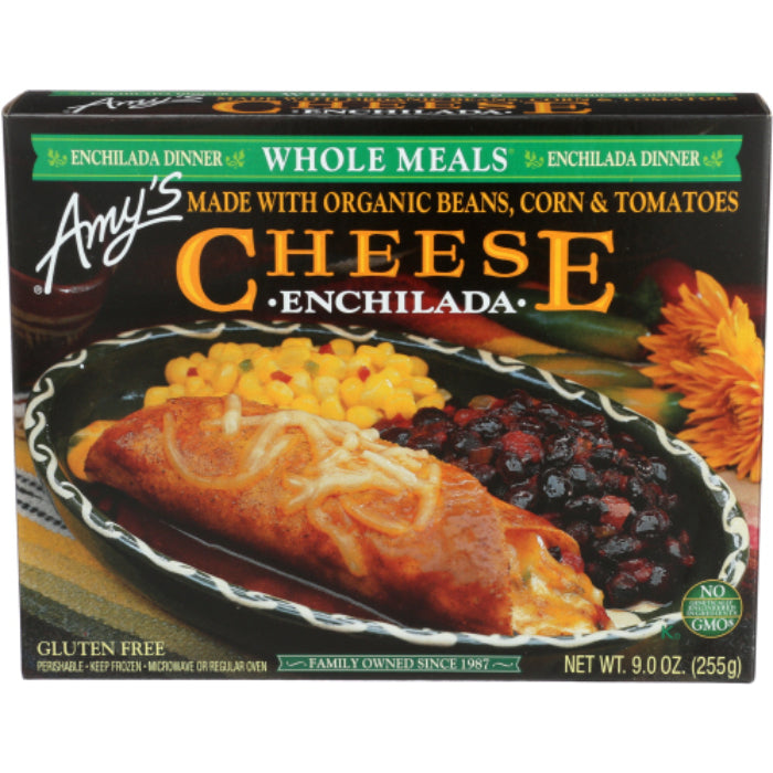 Amy's Mahlzeit Enchilada Käse GF, 9 Unzen – Packung mit 12