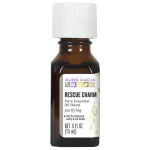 Aura Cacia Ätherisches Öl Blend Rescue Charm,.5 fl oz