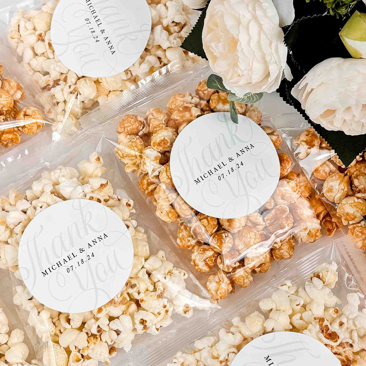 Hochzeit Popcorn Gefälligkeiten