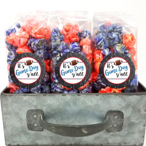 Football Season rote und blaue Popcorn-Taschen