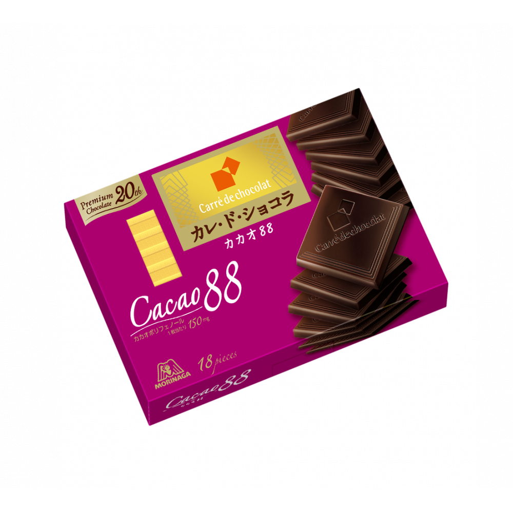 Morinaga, Carre de Chocolat, Kakao 88, 18 Stück