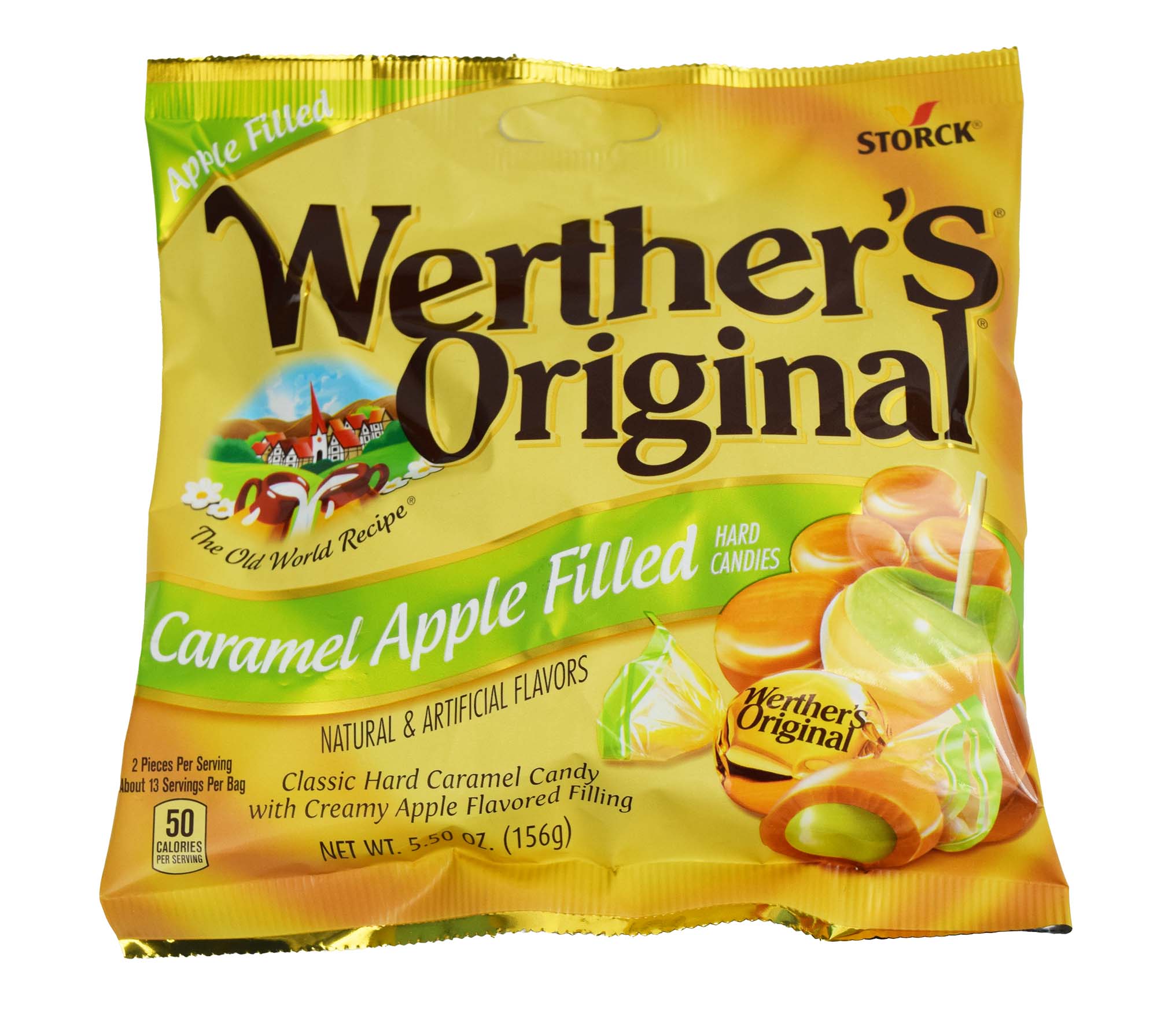 Werther's Karamell Apfel gefüllte Hartbonbons