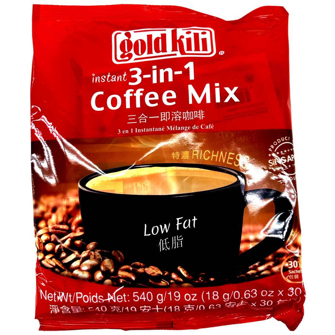 Gold Kili – Instant 3 in 1 Kaffeemischung – 30 Beutel – 19 OZ