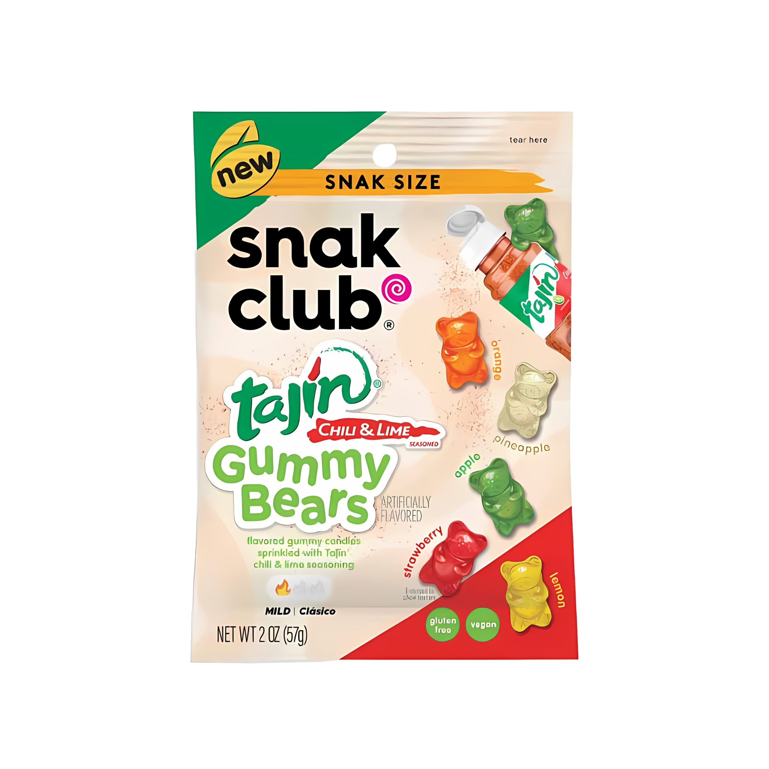 Snak Club Tajin Chili & Limette Gummibärchen (USA)
