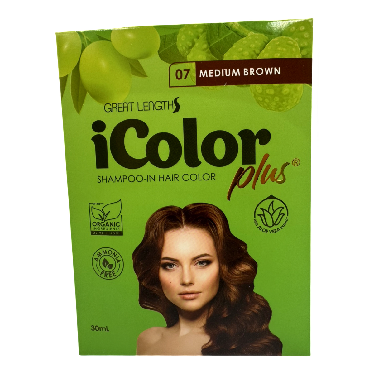 iColor Plus Shampoo-in Haarfarbe – mittelbraun – 30 ml