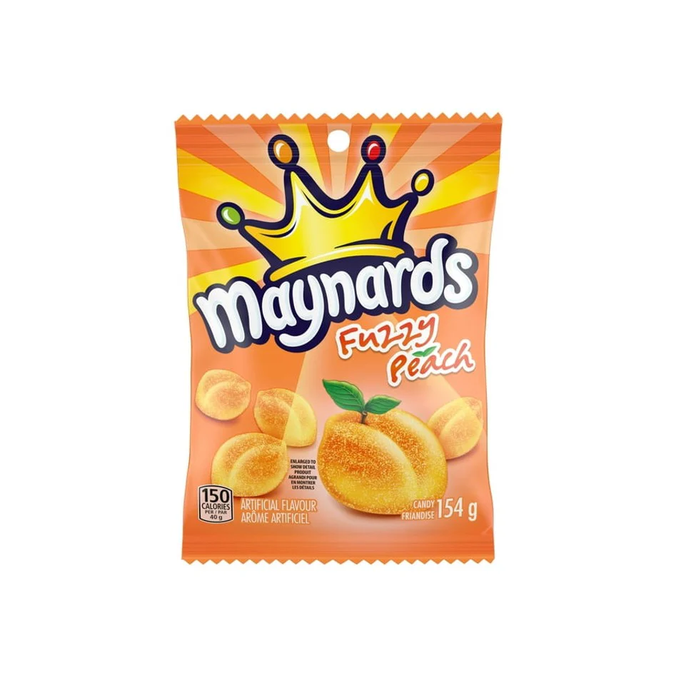 Maynards Fuzzy Pfirsich 154g – Kanada (Fall von 12)