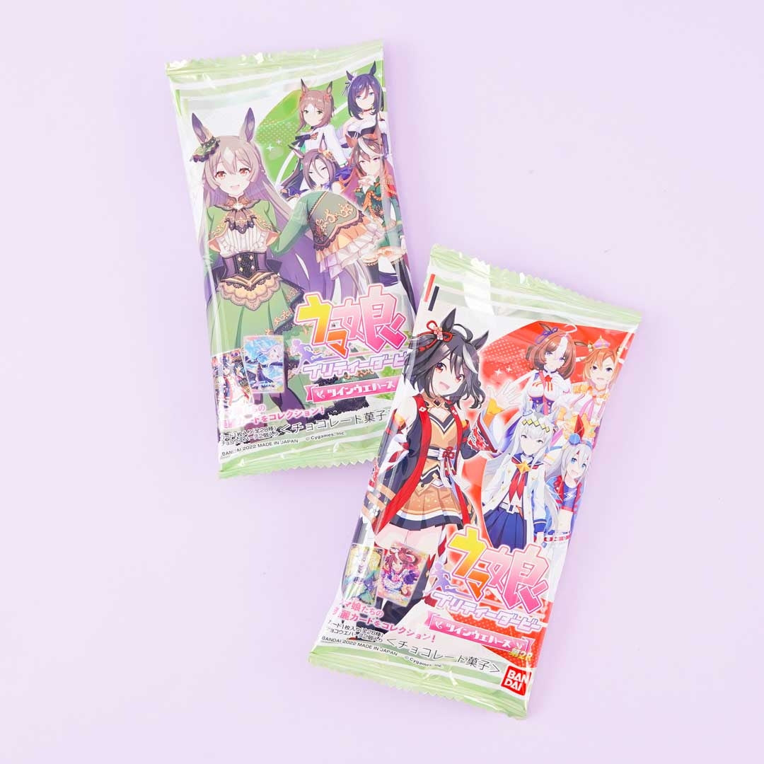 Uma Musume Pretty Derby Karte mit zwei Choco Waffeln