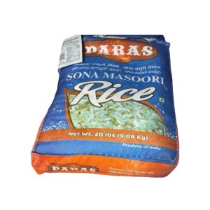 Paras Sona Masoori Reis – Premium-Qualität – 20LB