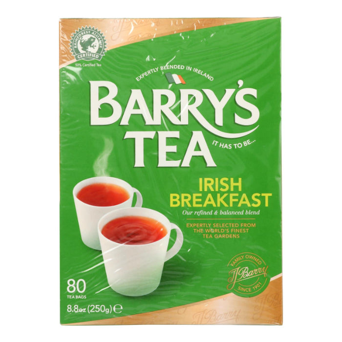 Barry's – Irish Breakfast Tee, 80 Stück, 8,8 oz – Packung mit 6 Stück