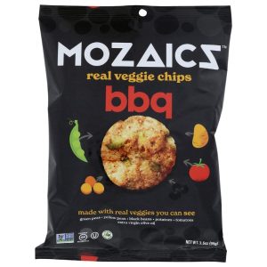 Mozaics – BBQ Real Veggie Chips, 3,5 Unzen – Packung mit 6