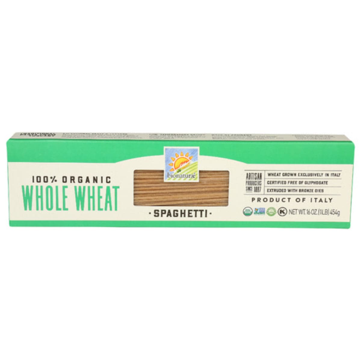Bionaturae – Bio Vollkorn Spaghetti Pasta, 16 oz (Packung mit 1)