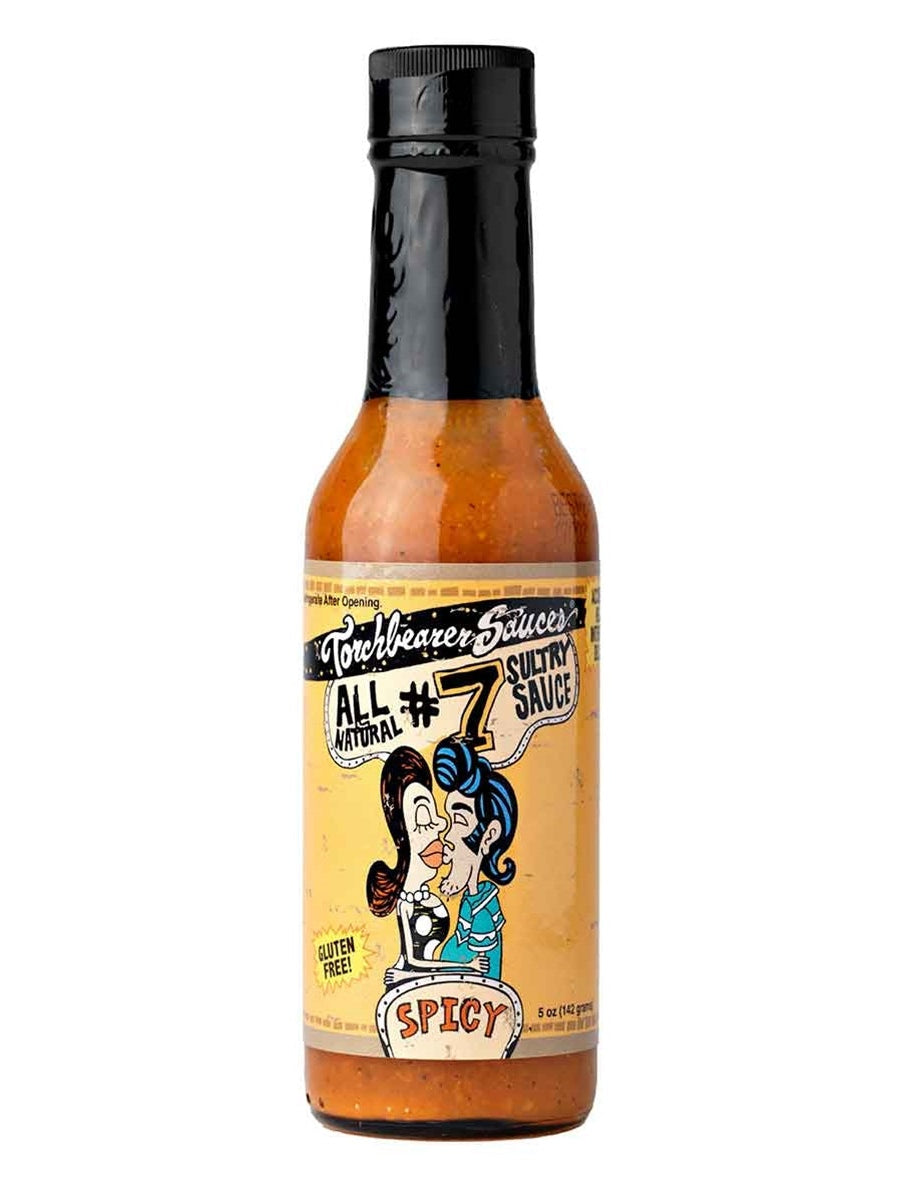 Chilisauce Fackelträger Sauce All natürlich #7 Schwüle Würzig 5 oz Hitze 3