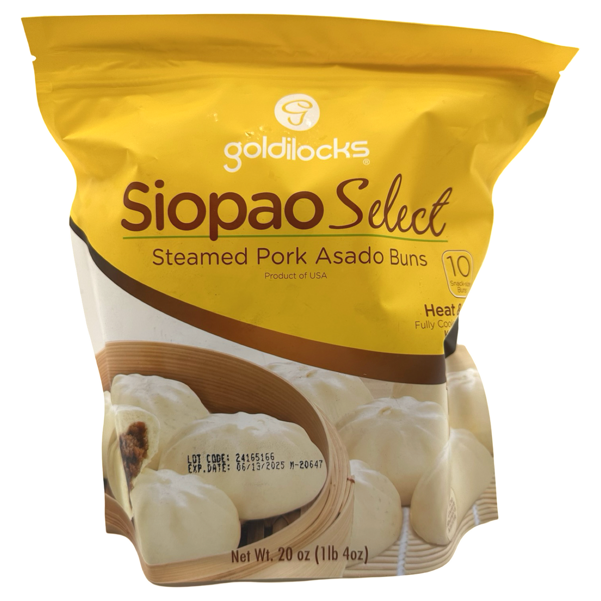 Goldilocks Schweinefleisch Siopao – (gedämpftes Schweinefleisch Asado Buns) – 10 PCS