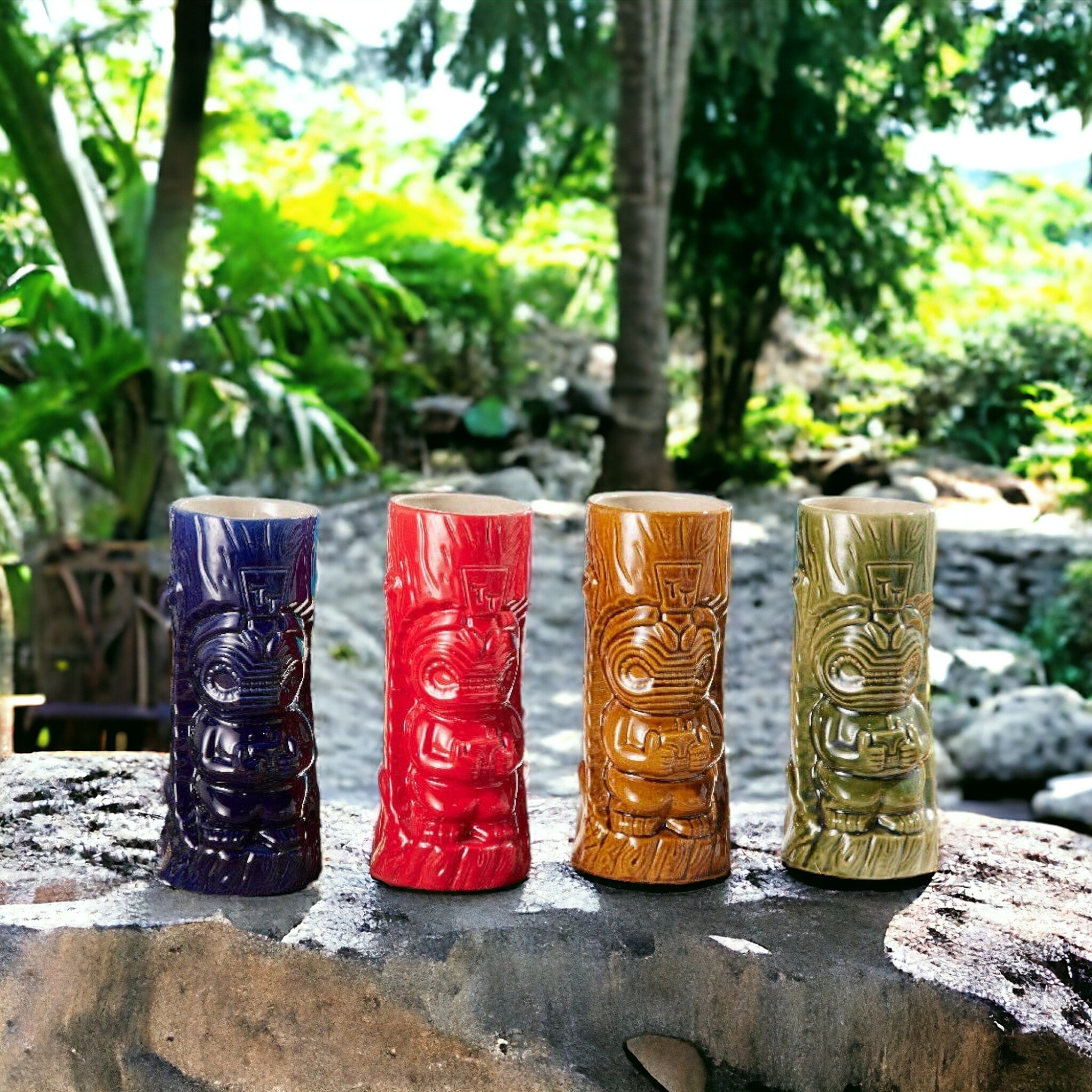 Lemonsoda – Keramik Hawaiian Tiki Gläser (1 Stück)