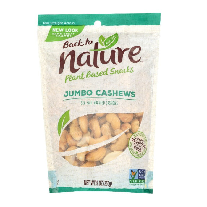 Zurück zur Natur – Jumbo Meersalz Cashewnüsse, 9 oz