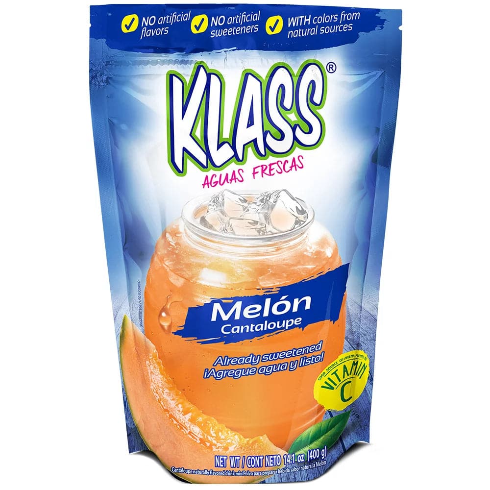 Klass – Aguas Frescas Cantaloupe Pulver Drink Mischung, 14,1 Oz