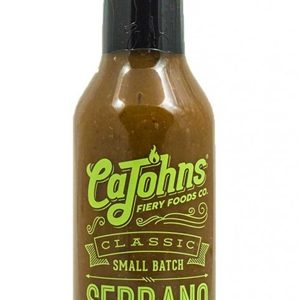 CaJohn’s Classic Small Batch Serrano Pfeffersoße, . – 5oz
