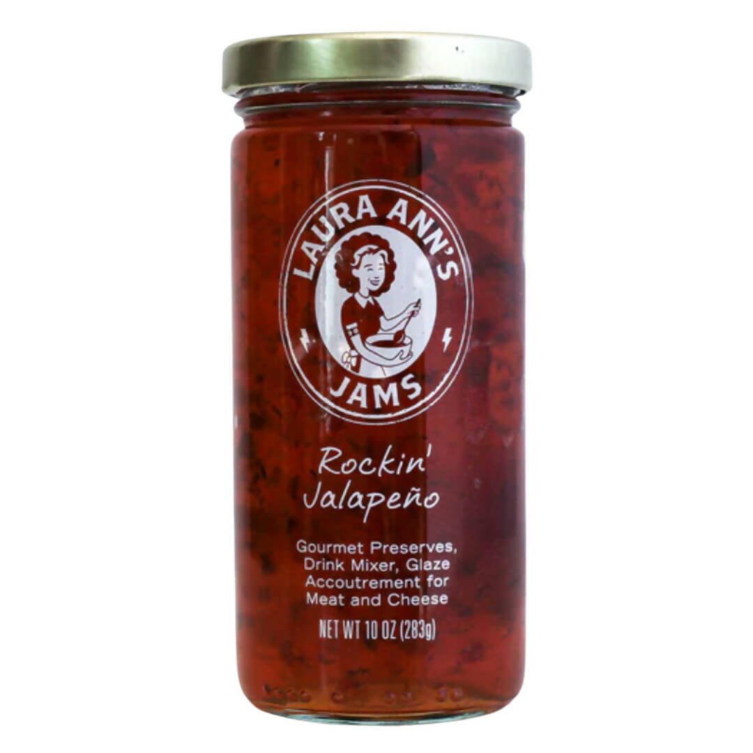 Laura Ann's Jams Rockin Jalapeno Gläser – 24 Gläser x 10oz