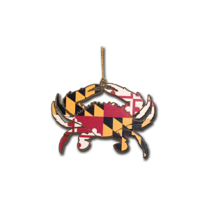 Maryland Krabben Flagge Messing Ornament