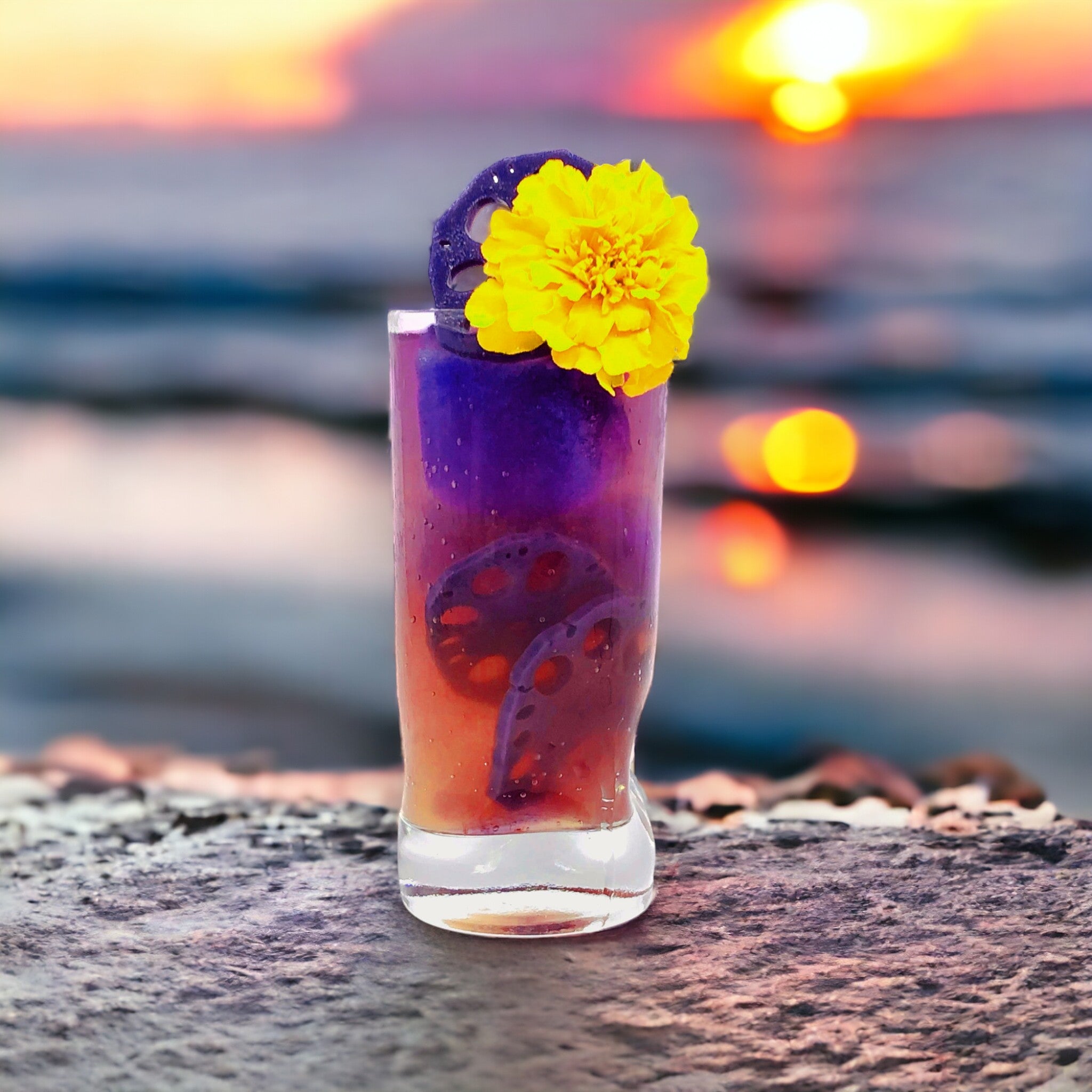Wild Hibiscus Flower Company – Lotus Scheiben in Schmetterlingserbsen & Elderfl