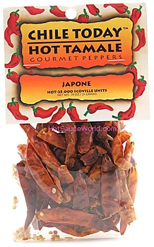 Japone ganze Chilis, 0,75 oz.