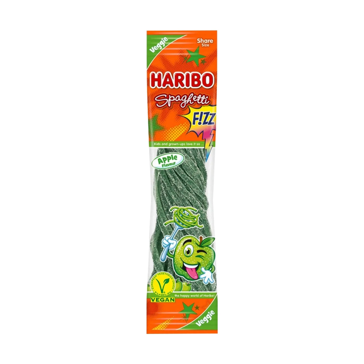 Haribo Spaghetti Fizz grüner Apfel