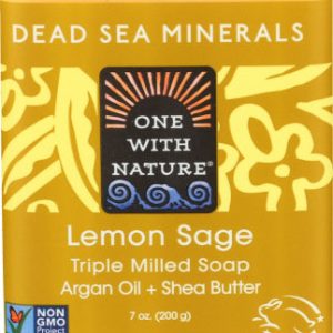 One With Nature – Soap Bar Zitronensalbei, 7 Unzen (Packung mit 1)