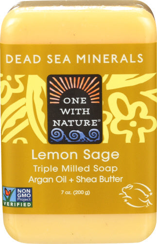 Eins mit der Natur – Seifenbar Zitrone Sage, 7 Oz (Packung mit 1)