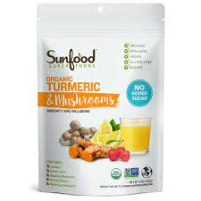 Sunfood Superfoods Kurkuma Mshroom Pwdr Org 6.8 Oz – Packung mit 1