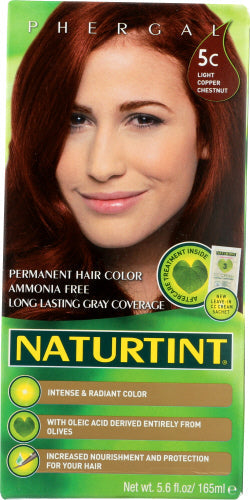 Naturtint Haarfarbe 5C Helle Kupfer Kastanie 5.75 FO – Packung mit 3