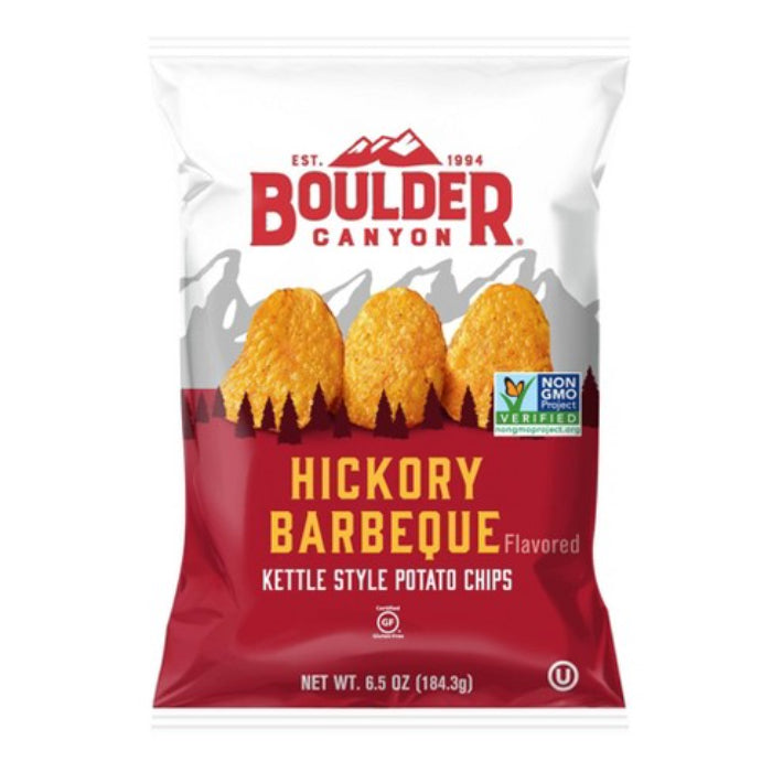 Boulder Canyon Chip Cut Hickory BBQ, 6,5 Oz – Packung mit 12 Stück