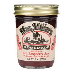 Mrs. Miller Seedless rote Himbeermarmelade ohne Zuckerzusatz