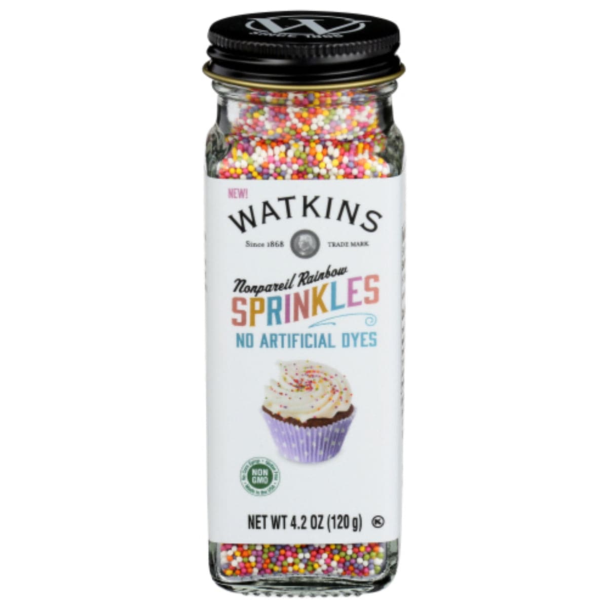 Watkins Dekorieren Streusel Rainbow Nonpareils 4.2 OZ – Packung mit 3