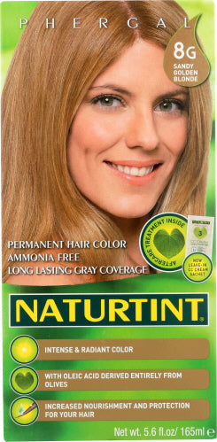 Naturtint Haarfarbe 8G Sandy Blonde 5.75 FO – Packung mit 3