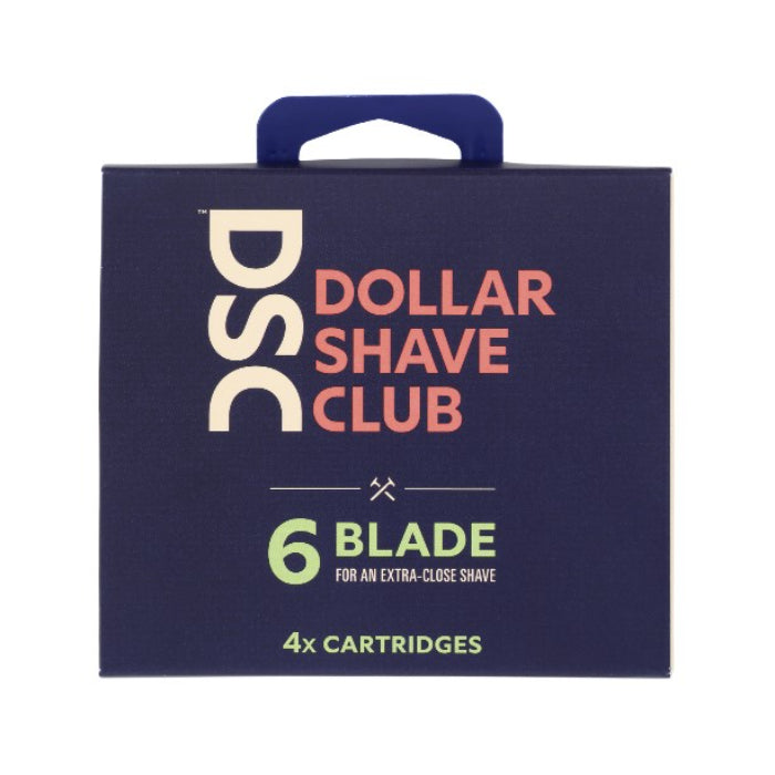 Dollar Shave Club – Razor Refill Dispense 6 Klinge, je 1 Stück (Packung mit 4)